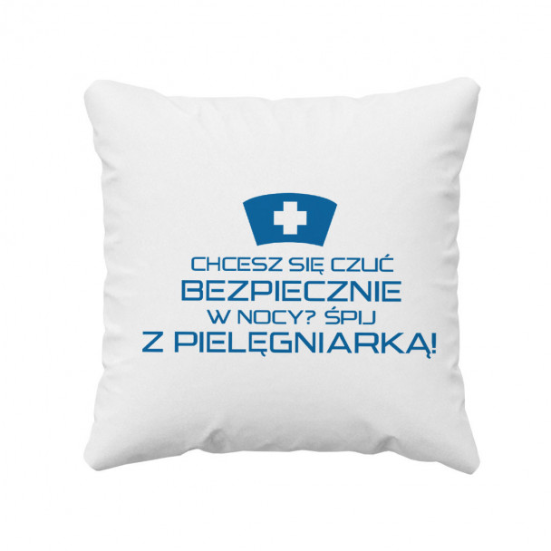 Poduszka śpij z pielęgniarką – śmieszny prezent dla pielęgniarki