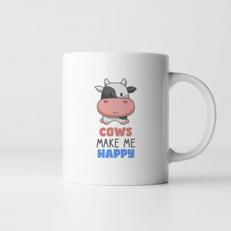 Cows make me happy - kubek...