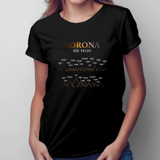 Korona Gór Polski v2 - damska koszulka z nadrukiem