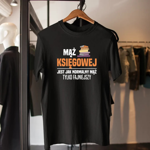 Mąż księgowej jest jak normalny mąż - męska koszulka z nadrukiem