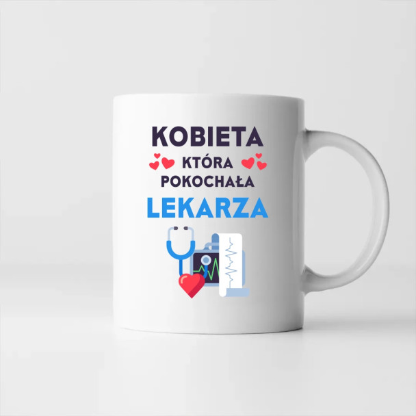 Kobieta, która pokochała lekarza - kubek z nadrukiem